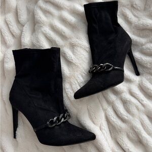 Black Stiletto Ankle Boots